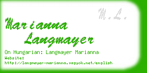 marianna langmayer business card